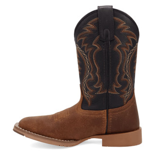 Thumbnail 11: DAN POST Big Kids Beasley Leather Cowboy Boots 
