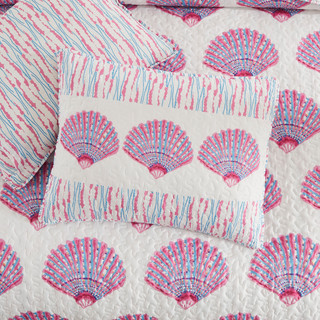 Thumbnail 9: AVANTI Scallop Shells Reversible Quilt Set 