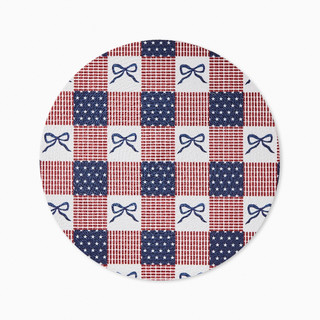Thumbnail 4: AVANTI 4 Pc. Celebration Woven Braided Round Placemats Set  