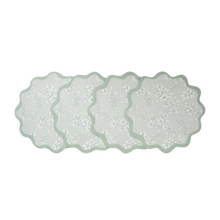 Thumbnail 1: AVANTI 4 Pc. Provence Woven Braided Round Placemats  