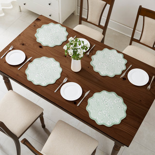 Thumbnail 2: AVANTI 4 Pc. Provence Woven Braided Round Placemats  
