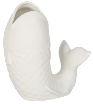 Thumbnail 1: Home Essentials 7x9 Decorative Stoneware Fish Vase 