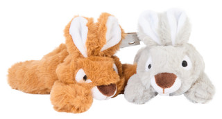 Thumbnail 3: Smoochy Pet Pals 2 Pk 7 In Rabbit Dog Toys 