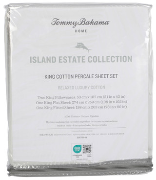 Thumbnail 2: TOMMY BAHAMA King Size 4 Pc Striped Sheet Set 