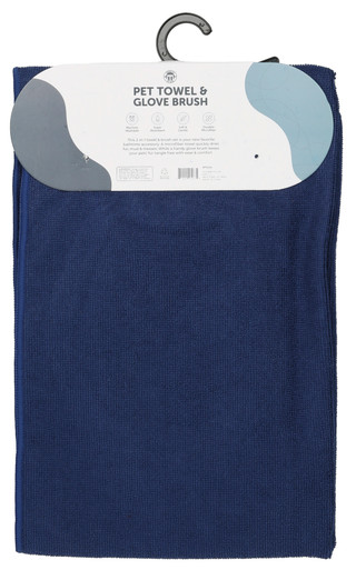 Thumbnail 2: BROOKLYN PET 2 Pc Pet Towel & Glove Brush  