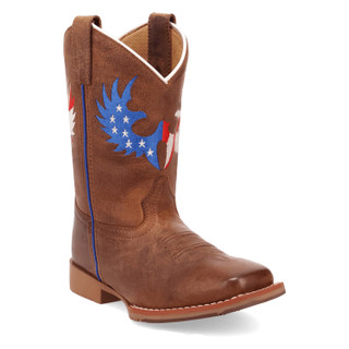 Thumbnail 1: DAN POST Kids Freedom Flight Leather Cowboy Boots 