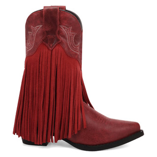 Thumbnail 2: DAN POST Girls  Happy Trails Leather Cowboy Boots 