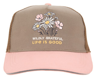 Thumbnail 2: Life is Good Women's Embroidered Trucker Hat 