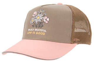 Thumbnail 1: Life is Good Women's Embroidered Trucker Hat 