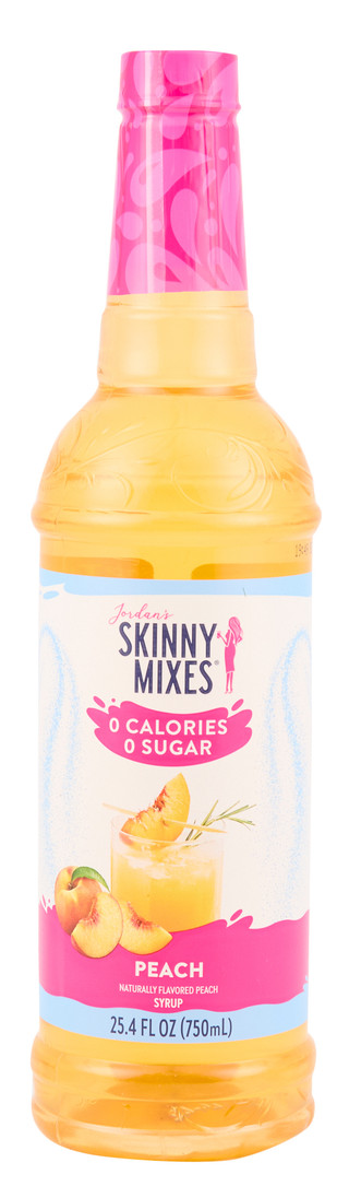 Thumbnail 1: Jordan's Skinny Mixes 25.4 oz Peach Sugar Free Drink Syrup 