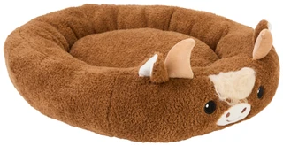 Thumbnail 1: Smoochy Pet Pals 20 in Highland Cow Pet Bed 