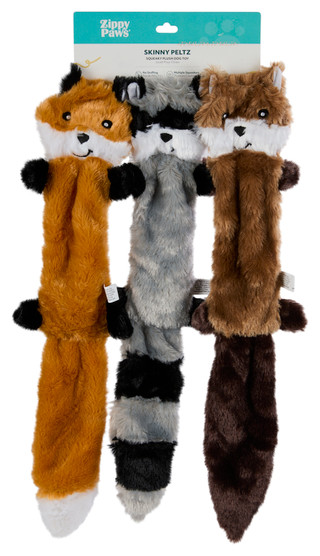 Thumbnail 1: Zippy Paws 3 Pk Skinny Peltz Squeaky Plush Dog Toys 