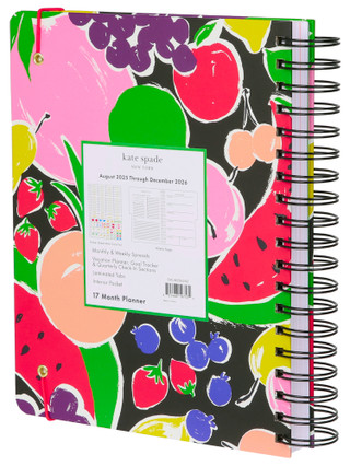 Thumbnail 3: KATE SPADE Summer Fruit 17-Month Mega Planner 