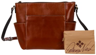 Thumbnail 1: Patricia Nash Aveley Medium Leather Crossbody Bag 