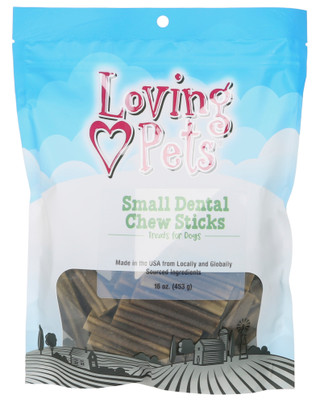 Thumbnail 1: Loving Pets 16 oz Small Dental Chew Sticks Dog Treats 