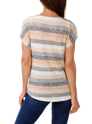Thumbnail 2: DAISY & COCO Women's Stripe Print Top 