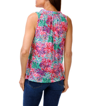 Thumbnail 2: Stella Parker Women's Smocked Neck Tank Top 