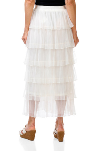 Thumbnail 2: WD NY Women's Tiered Ruffle Maxi Skirt 