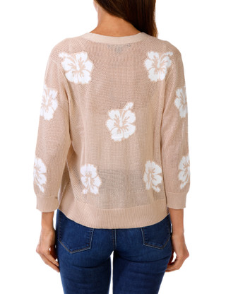 Thumbnail 2: ADRIENNE VITTADINI Women's Petite Floral Print Open Front Cardigan  