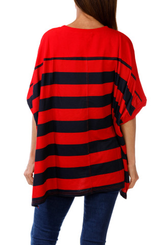Thumbnail 2: Fantastic Fawn Women's Stripe Sequins Football Top  