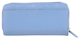 Thumbnail 2: Stone Mountain Leather Paisley Embossed Wristlet 