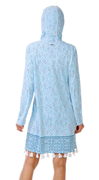 Thumbnail 2: CABANA LIFE Women's Sag Harbor Coverluxe Hooded Cover Up 