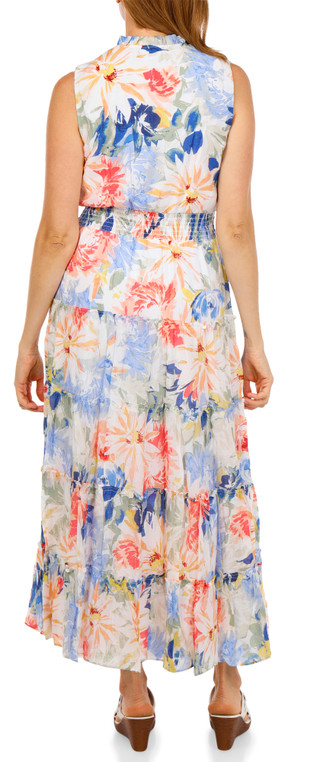 Thumbnail 2: MSK Women's Sleeveless Floral Print Dress 