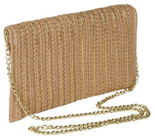 Thumbnail 3: SOL AND MER Straw Lurex Clutch 