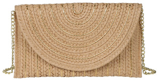 Thumbnail 1: SOL AND MER Straw Lurex Clutch 