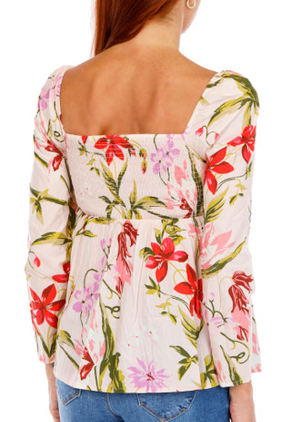 Thumbnail 2: Venus Women's Long Sleeve Floral Top 