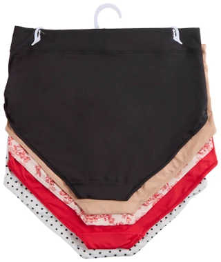 Thumbnail 2: Gloria Vanderbilt Plus 5-Pack Brief Panties 