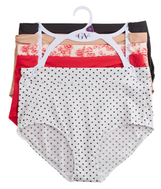 Thumbnail 1: Gloria Vanderbilt Plus 5-Pack Brief Panties 