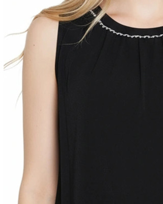 Thumbnail 2: Ny Collection Women's Solid Sleeveless Blouson Top 