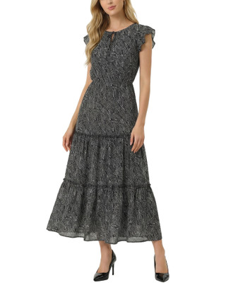 Thumbnail 1: Ny Collection Women's Floral Tiered Midi Dress 