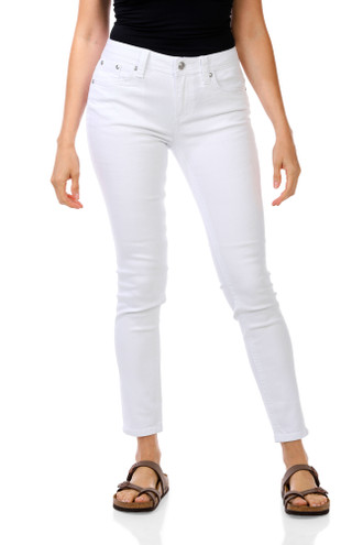 Thumbnail 2: GRACE IN LA Women's Embroidered Studded Pocket Jeans 