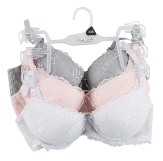 Thumbnail 1: Rene Rofe Women's 3 Pk Extreme Push Up Bras 