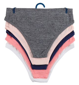 Thumbnail 2: Aeropostale Women's 5 Pk Ribbed Seamless Panties 