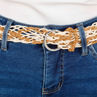 Thumbnail 3: Royalty Women's 5 Pocket Jean Shorts with Belt 