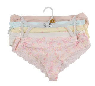 Thumbnail 1: Jessica Simpson Women's 5 Pk Lacey Thong Panties 