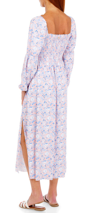 Thumbnail 2: CABANA LIFE Women's Marion Square Puff Sleeve Maxi Dress 