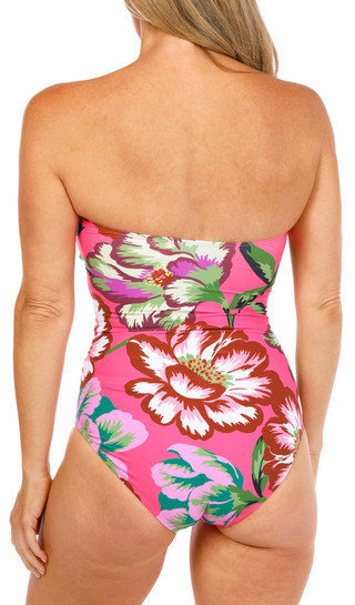 Thumbnail 2: Anne Cole Women's Twist Front Strapless One Piece Swimsuit 