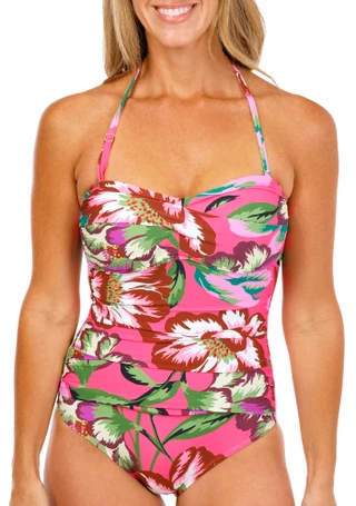 Thumbnail 3: Anne Cole Women's Twist Front Strapless One Piece Swimsuit 