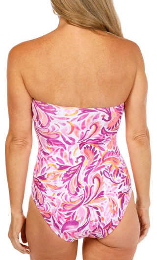 Thumbnail 3: Anne Cole Women's Twist Front Strapless One Piece Swimsuit 