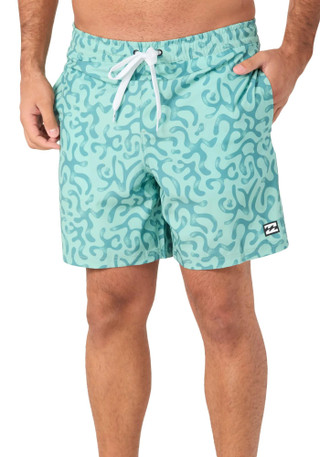 Thumbnail 1: BILLABONG Men's Swirl Print Swim Shorts 