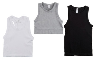 Thumbnail 4: 90 Degree Women's 3 Pk Ribbed Tricolor Tank 