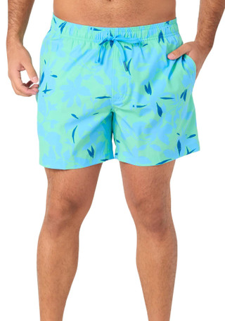 Thumbnail 1: Southern Tide Men's Floral Print Swim Shorts 