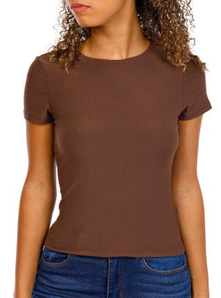 Thumbnail 2: 7TH & HUDSON Juniors Short Sleeve Top 