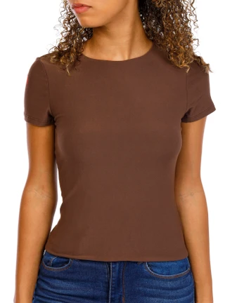 Thumbnail 3: 7TH & HUDSON Juniors Short Sleeve Top 