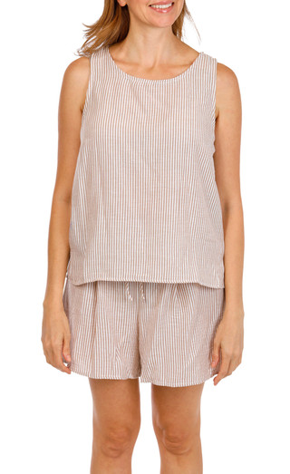 Thumbnail 2: Cece Women 2 Pc Stripe Tank and Short Set 