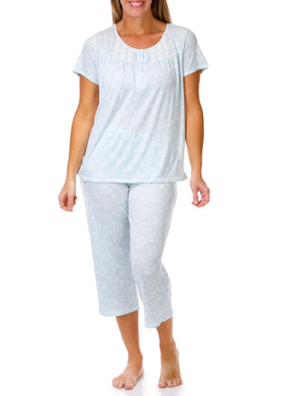 Thumbnail 1: Laura Ashley Women's 2 Pc Floral Pajama Pants Set 